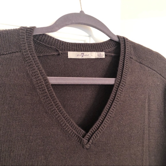 Black V Neck Sweater - Picture 6 of 6